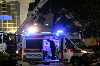 Nowy Sad. Zawalony dworzec