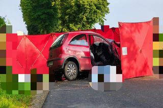 Tragedia w Storkowie: Opel Corsa roztrzaskał się na drzewie. Dwie osoby nie żyją