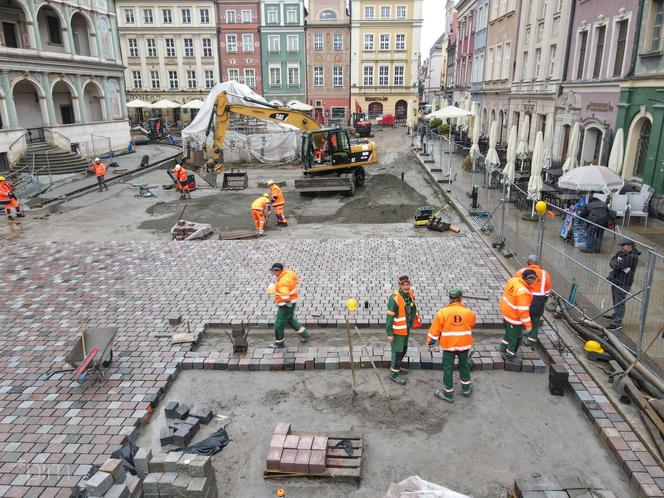 Remont na Starym Rynku w Poznaniu trwa. Kiedy koniec prac? 