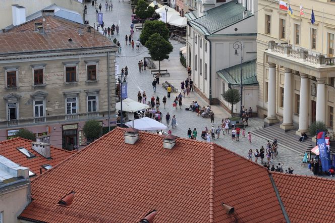 Panorama Lublina z najwyższego punktu widokowego w mieście - Wieży Trynitarskiej