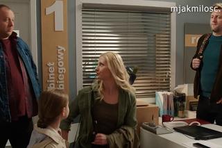 M jak miłość nowy sezon po wakacjach. Tadeusz (Bartłomiej Nowosielski), Jagoda (Katarzyna Kołeczek), Hania  (Wiktoria Basik), Bartek (Arkadiusz Smoleński)