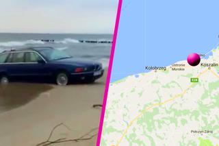BMW na plaży, czyli miało być jak w amerykańskim filmie, skończyło się na wstydzie i wydatkach [ZDJĘCIA, WIDEO]
