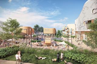 Wizualizacja galerii handlowej Projekt Góraszka pod Warszawą.