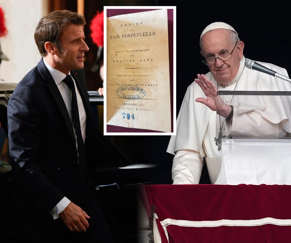 Emmanuel Macron podarował papieżowi Franciszkowi kradzioną książkę? Kompromitacja