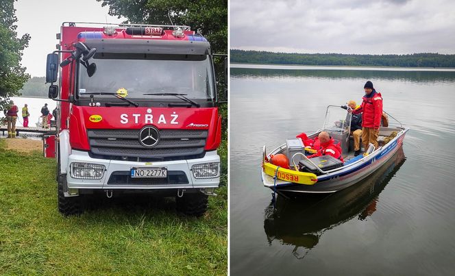 Dramat na jeziorze pod Szczytnem. Poszukiwania trzech nastolatków