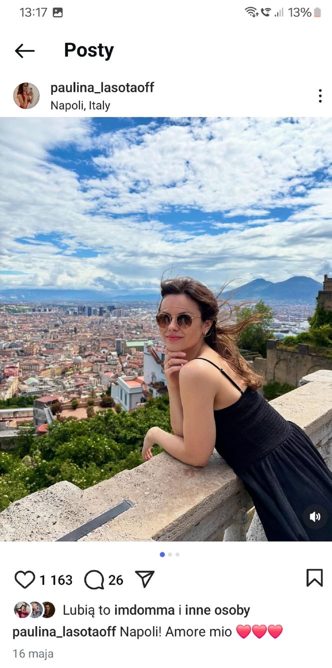Paulina Lasota (Kasia z M jak miłość) we Włoszech 