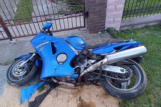 Zderzenie samochodu z motocyklistą w Suchyni koło Kraśnika