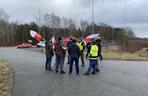 Protest rolników na węźle A2 Zgierz. Jak długo droga będzie zablokowana?