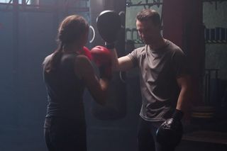 M jak miłość, odc. 1856. Jakub (Krzysztof Kwiatkowski), Martyna (Magdalena Turczeniewicz)