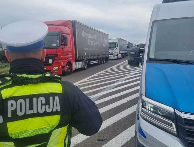 Przez protest ciężarówki blokują przejścia graniczne z Ukrainą