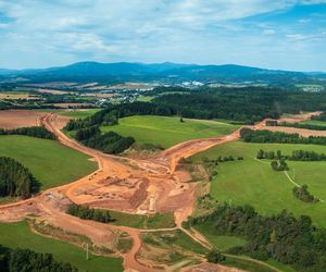 Autostrada D11 w Czechach - zdjęcia z budowy - sierpień 2025