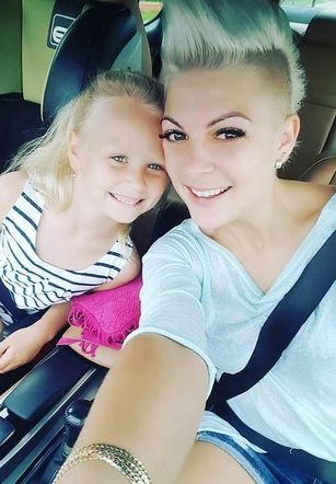 Magdalena Narożna z córką
