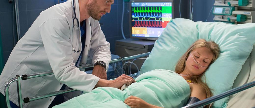 Na dobre i na złe odc. 544. Ola (Anna Karczmarczyk), Przemek Zapała (Marcin Rogacewicz)