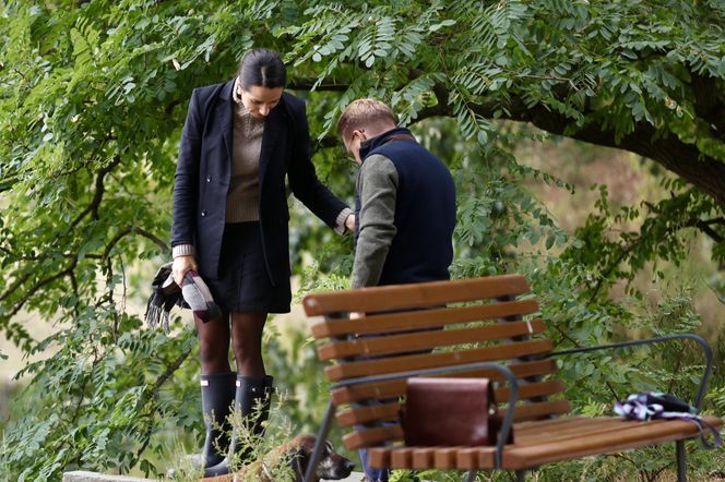 Jacek Ozdoba odpoczywa z żoną po ślubie