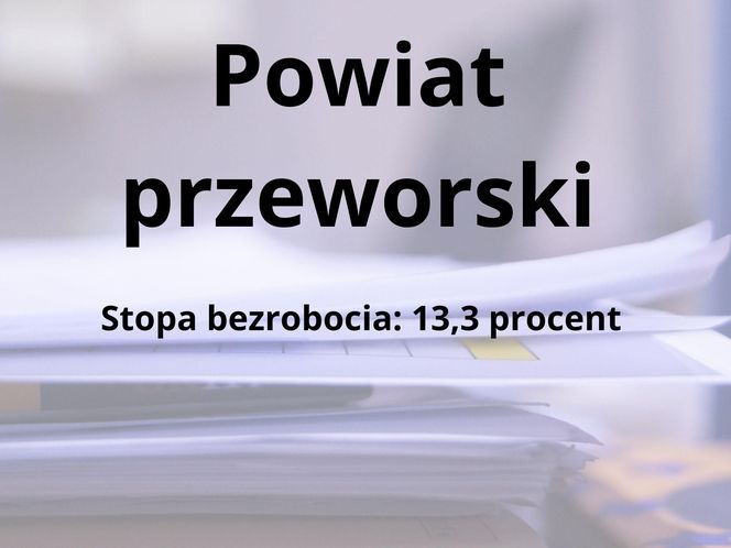 Tu na Podkarpaciu jest najwyższe bezrobocie