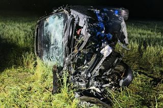 Szok! Pijana kobieta w ciąży za kierownicą! Dachowała z 6-letnim dzieckiem