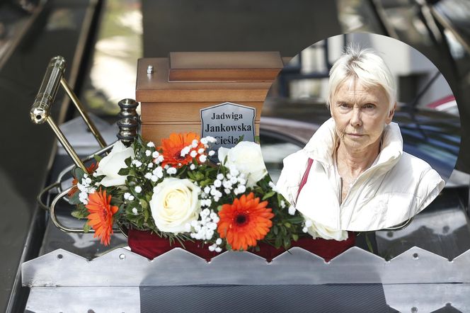 Ewa Błaszczcyk w niestandardowym stroju na pogrzebie Jadwigi Jankowskiej-Cieślak