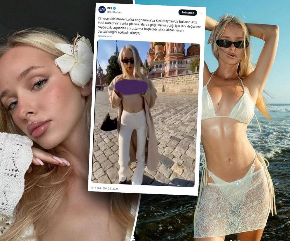 Pokazała nagie piersi Putinowi! Modelka poszukiwana po demonstracji pod Kremlem