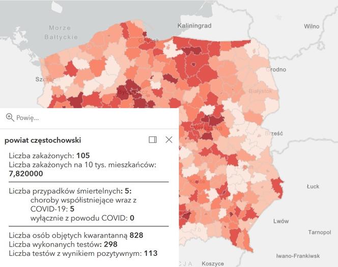 Koronawirus w województwie śląskim. Tak wygląda sytuacja w poszczególnych powiatach [RAPORT, 19 MARCA]