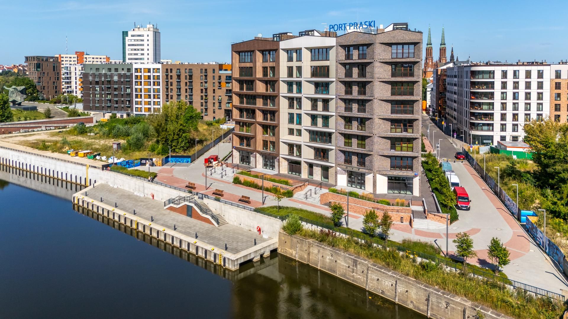 Port Praski w Warszawie z lotu ptaka