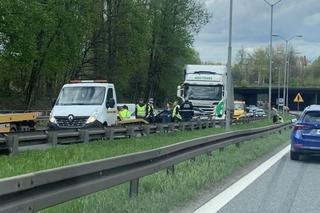 Zdarzenie drgoowe na DK86. Ogromne utrudnienia w stronę Tychów