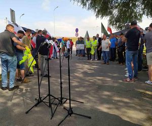 Protest rolników w Medyce