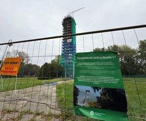 Wieża spadochronowa w Katowicach jest remontowana