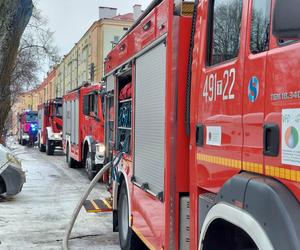 Pożar w bloku przy ulicy Staszica w Starachowicach