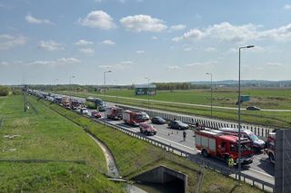Krzeczów. Wypadek śmiertelny na autostradzie A4. Zablokowany pas w kierunku Krakowa
