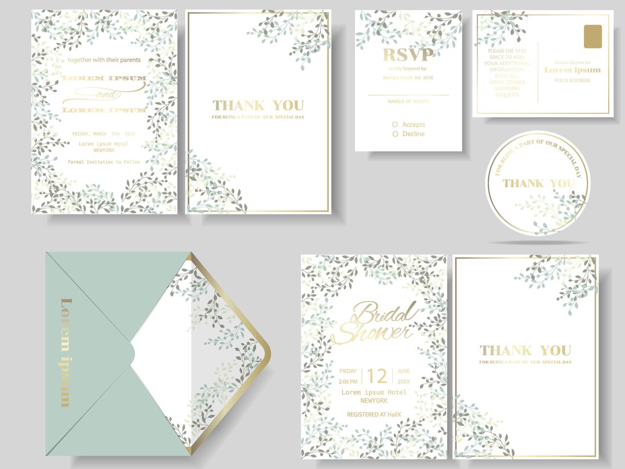 Zaproszenia ślubne - 5 wzorów do pobrania