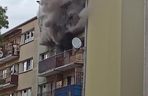 Pożar na Waryńskiego w Łodzi