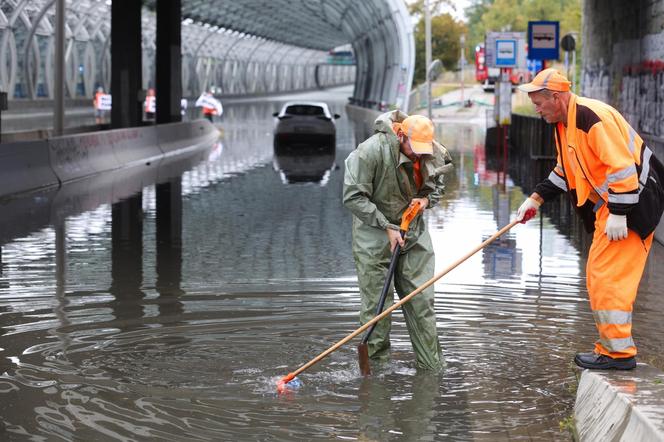 Warszawa zalana po burzy