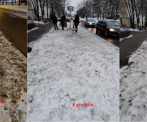 Dramat mieszkańców Mokotowa. Odśnieżyli nie ten przystanek, co trzeba. Ludzie brodzili w śniegu i błocie