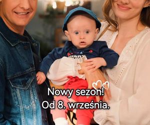 M jak miłość nowy sezon po wakacjach. Paweł (Rafał Mroczek), Franka (Dominika Kachlik), Antoś