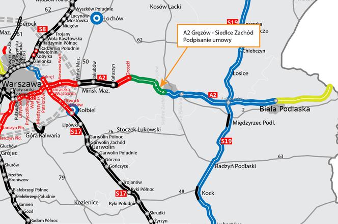 Jest umowa na kolejny odcinej A2. Pojedziemy nim jesienią 2023