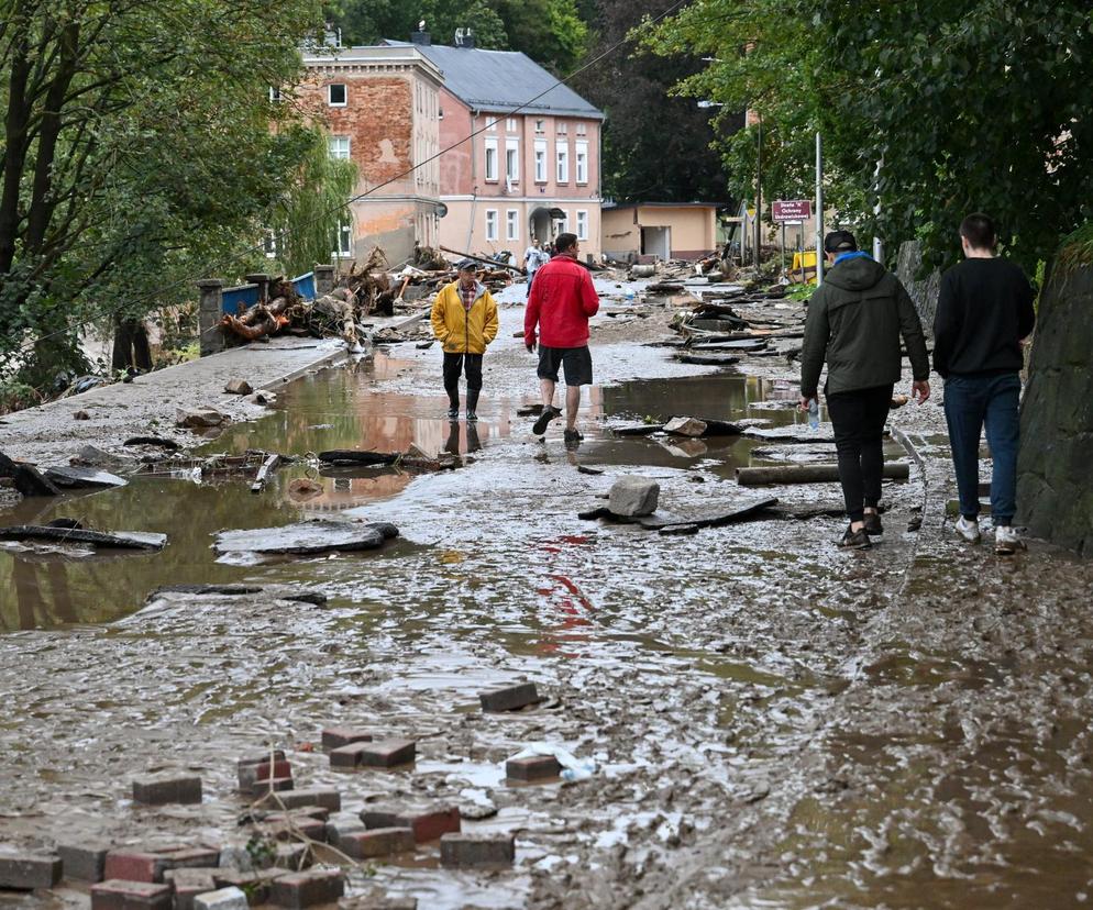 Lądek Zdrój po przejściu fali