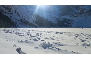 Rejon Morskiego Oka po zejściu lawiny