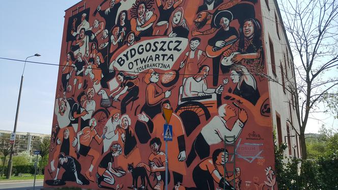 Odsłonięto nowy mural "Bydgoszcz otwarta i tolerancyjna"