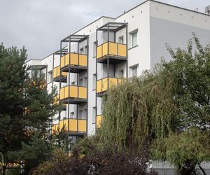 Blok przy Fredry 7 w Katowicach po termomodernizacji