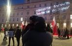 Marsz Pamięci Żołneirzy Wyklętych w Lublinie. Wcześniej odbył się laserowy pokaz