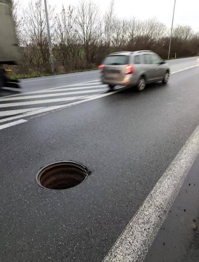 Opole. Utrudnienia na Obwodnicy Północnej! Niebezpieczna dziura w ziemi! [ZDJĘCIA]