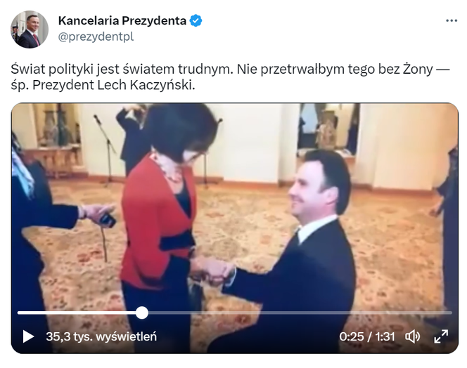 Andrzej Duda z Marią Kaczyńską