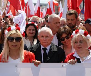  Jarosław Kaczyński na marszu Karola Nawrockiego