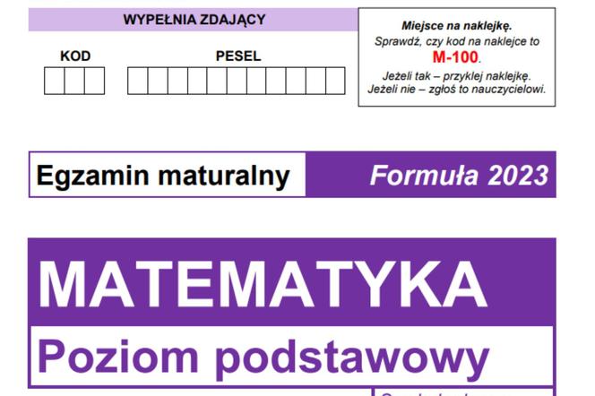 Matura matematyka 2024 - ARKUSZ CKE, ODPOWIEDZI, ZADANIA, PDF DO POBRANIA