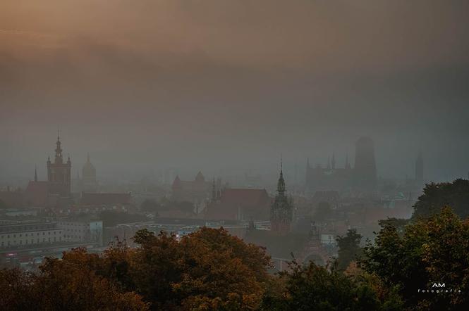 Zamglony Gdańsk