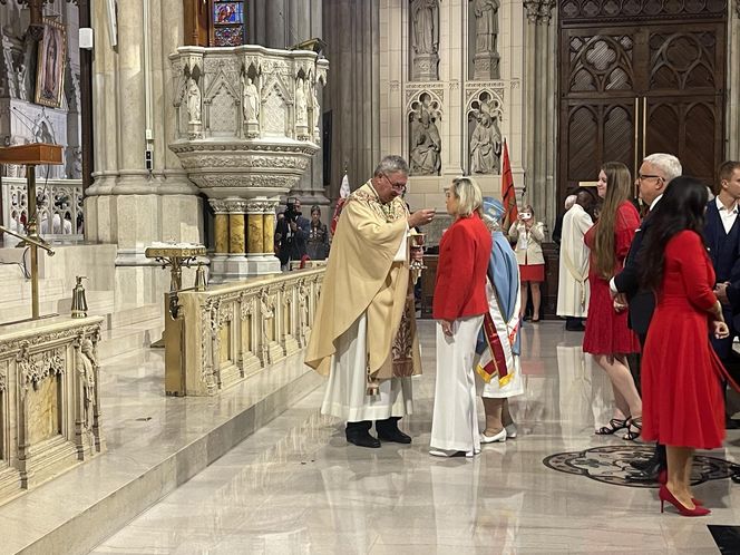 Uroczysta msza przed 88. Paradą Pułaskiego w NY