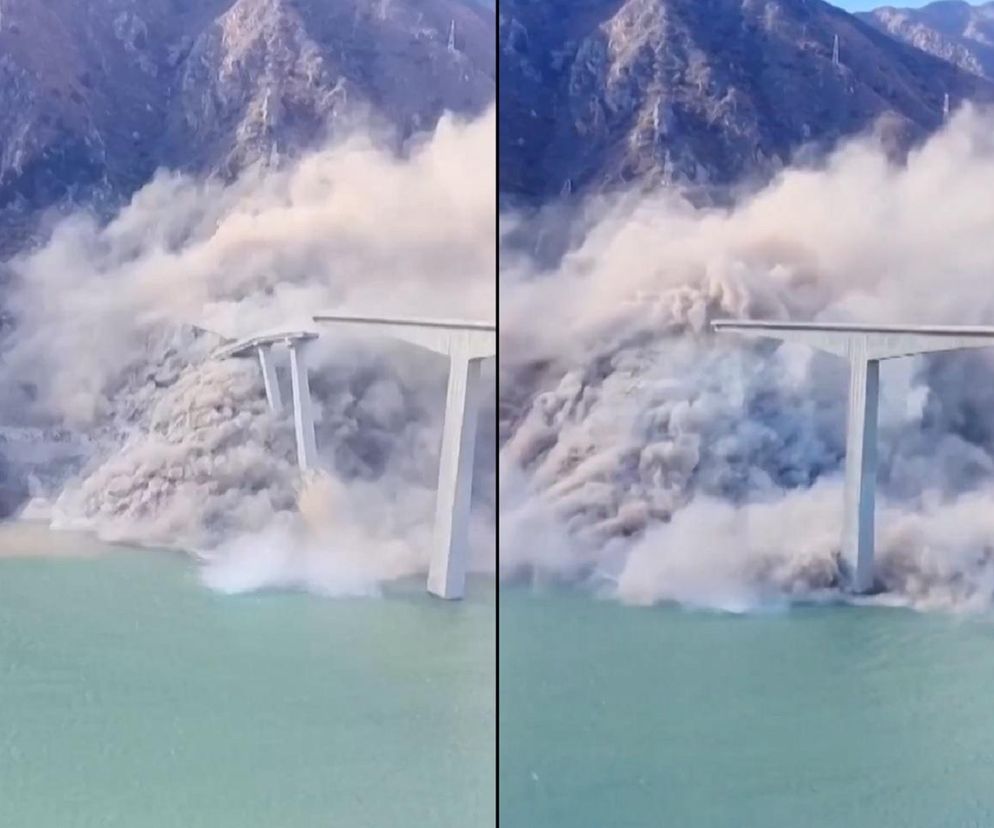 Zawalił się most Hongqi w Chinach