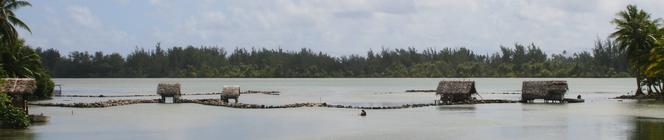 Kamienne pułapki na ryby na Huahine