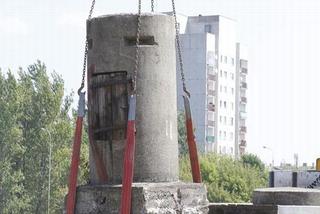 Poniemiecki bunkier na budowie dworca Łódź Fabryczna