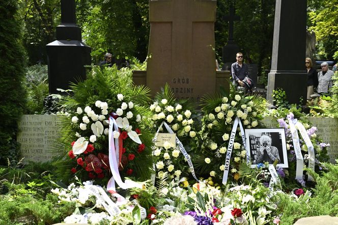 Tadeusz Rolke pogrzeb. Monika Olejnik z partnerem